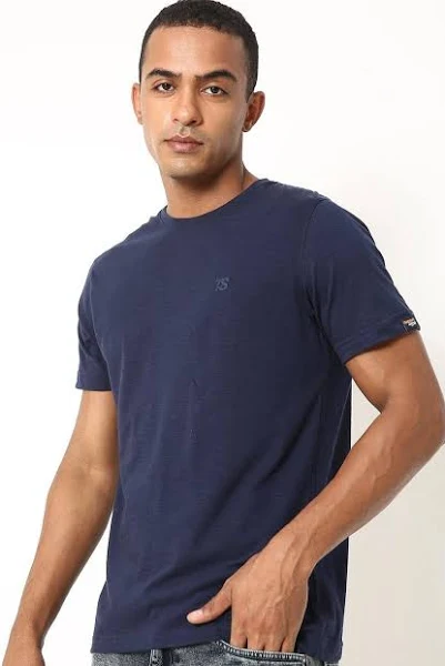 Slub Knit Crew-Neck T-Shirt